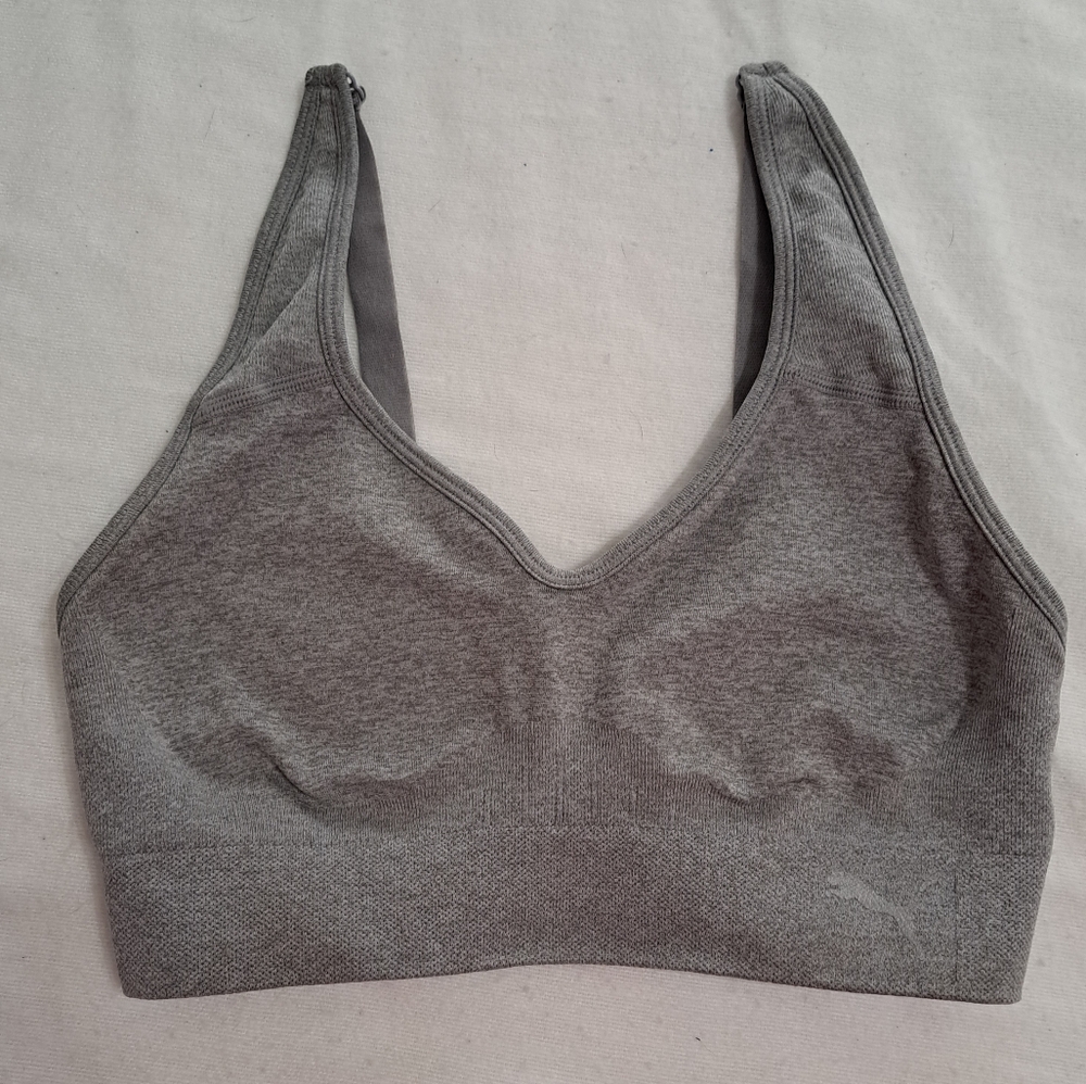 Puma Gray Seamless Sports Bra Size Small